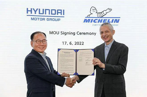 現(xiàn)代汽車與米其林簽約3年，共同研發(fā)新輪胎