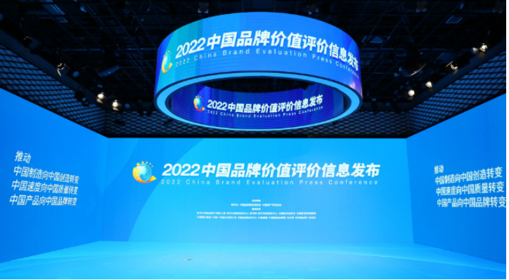 9月5日，“2022中國品牌價值評價信息”，在北京發(fā)布。今年，共有645個品牌，進行了品牌價值評價信息發(fā)布。其總品牌價值為89737億元，比去年高5991億元。